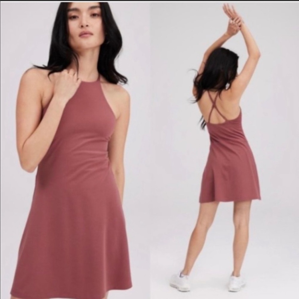 Girlfriend Collective dress in fig NWOT